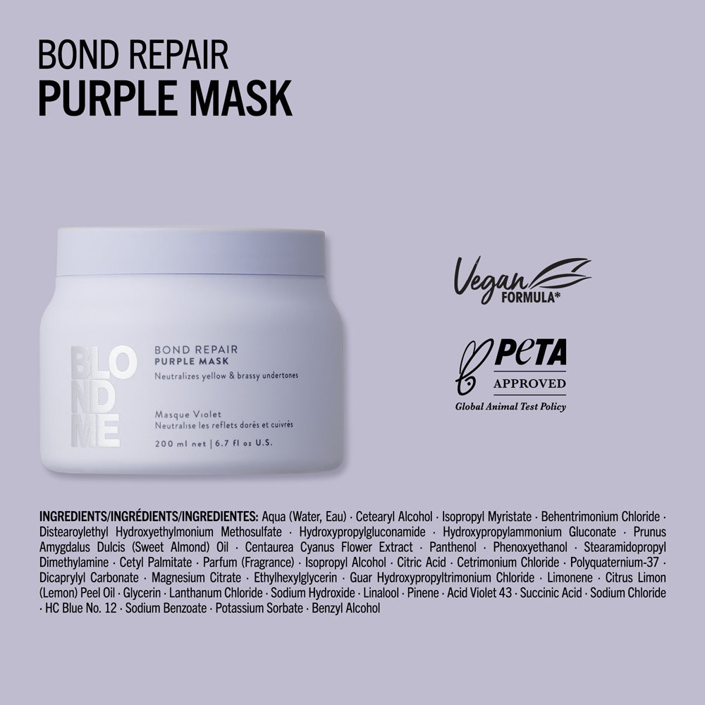 BlondMe Bond Repair Purple Mask 200ml