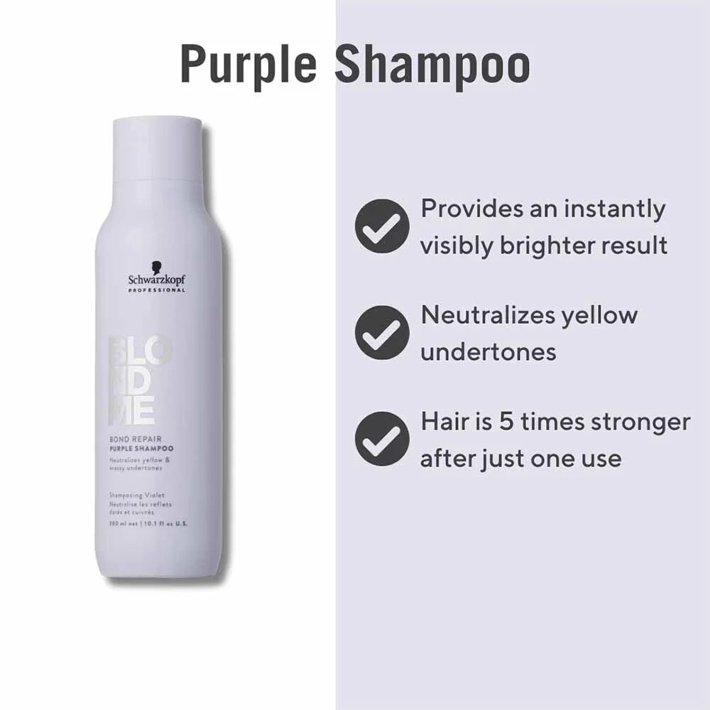 BlondMe Bond Repair Purple Shampoo 300ml