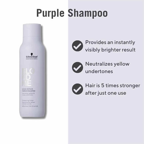 BlondMe Bond Repair Purple Shampoo 300ml