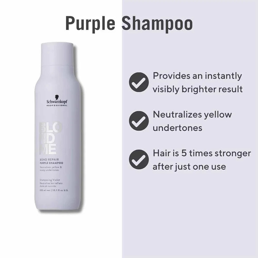 BlondMe Bond Repair Purple Shampoo 300ml
